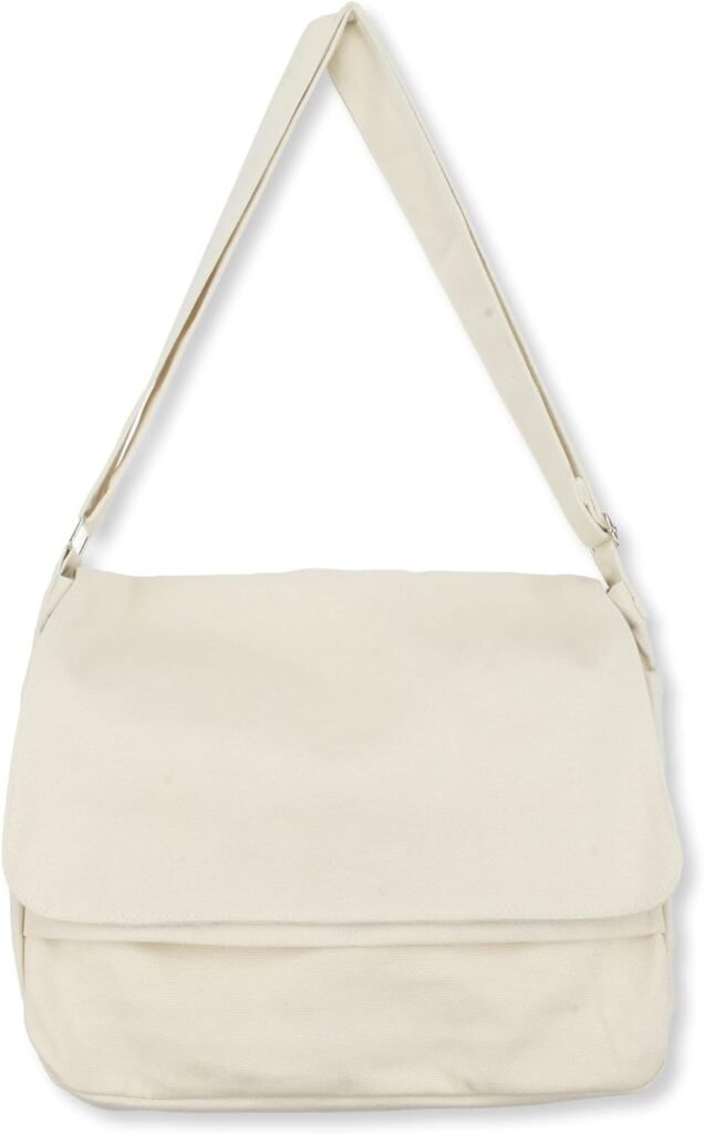 Canvas Messenger Bag Cross Body Bag Shoulder Bag Simple Design Thick and Sturdy